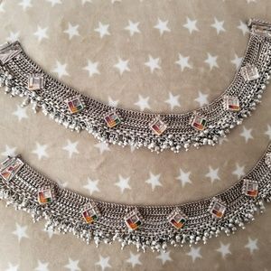 antique wedding anklet pair (payal)